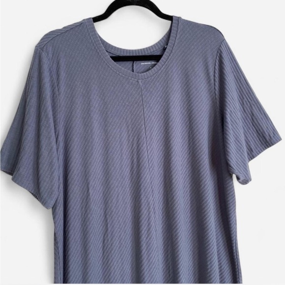 Universal Standard Blue Gray Midi T Shirt Dress, Size Large (22/24) - Picture 4 of 4